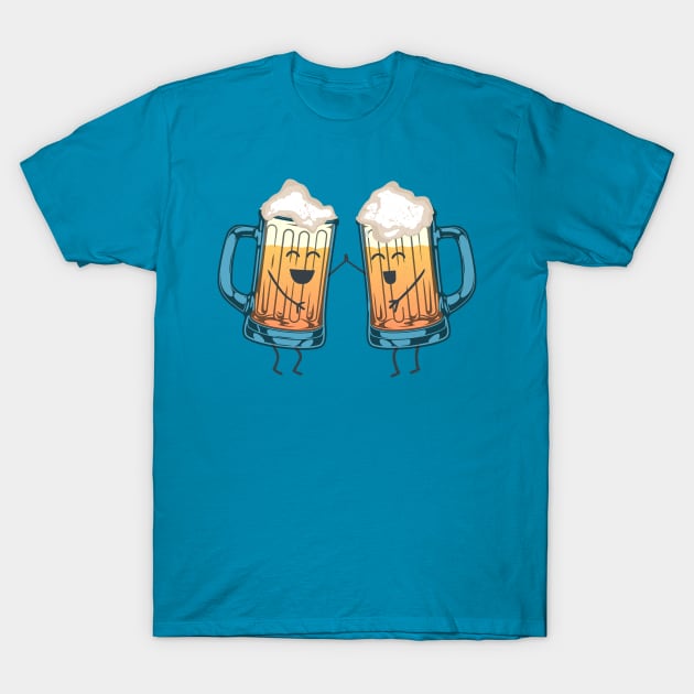 Two pitchers of beer... The Best Buddies Forever T-Shirt by DaveLeonardo